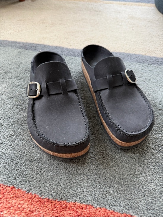 Birkenstock Shoes - Birkenstock Black Buckley Clog Size 39